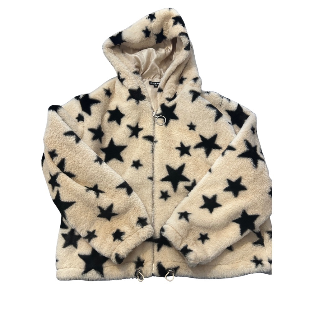 Free Haven Star Patterned Faux Fur Jacket Women’s XS